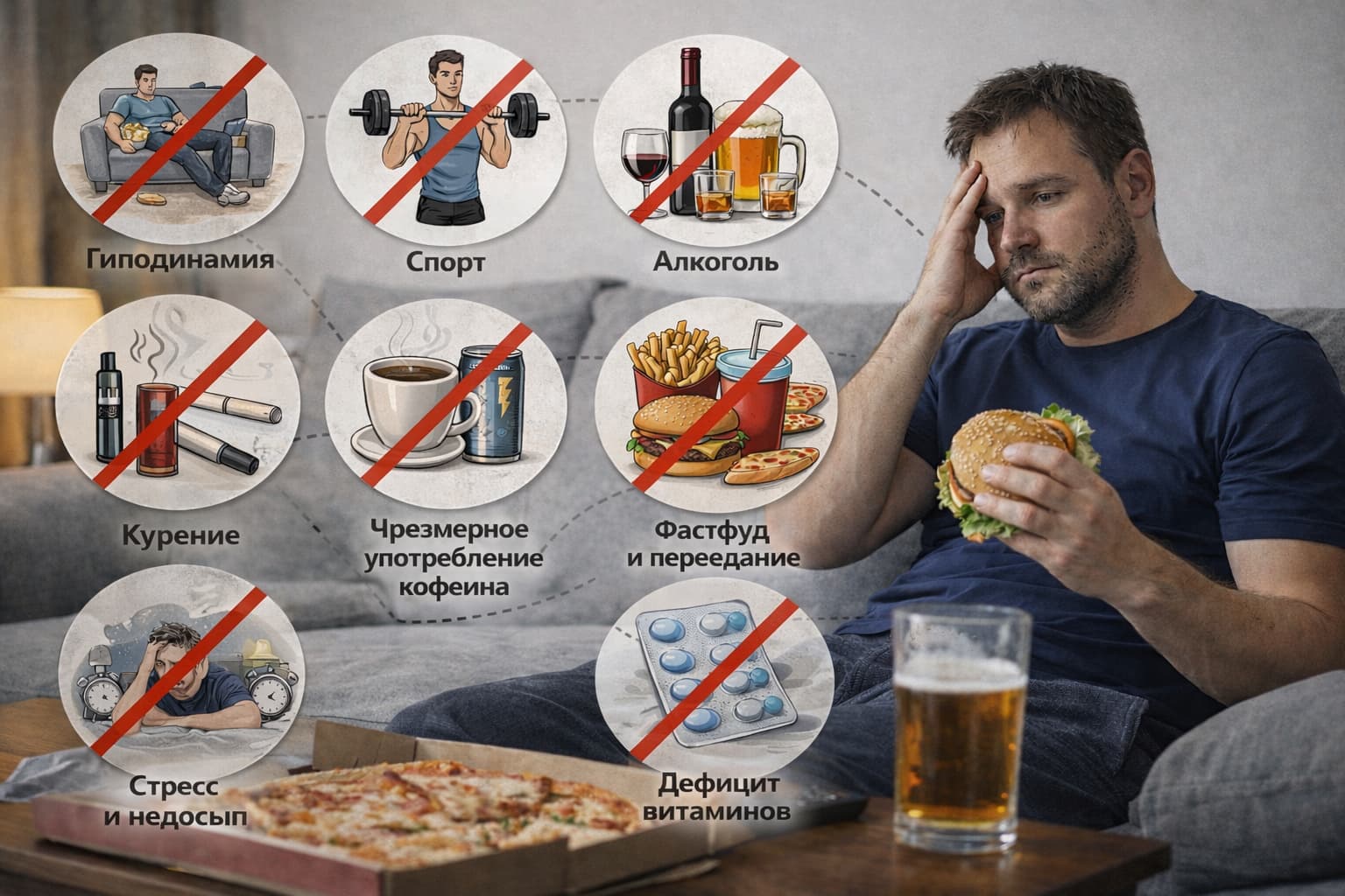 8 привычек, которые тихо убивают потенцию: от гиподинамии до дефицита витаминов